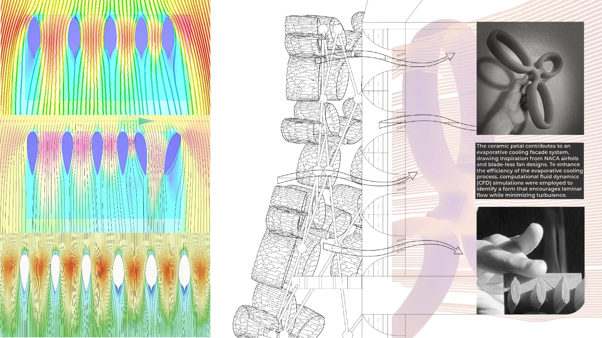 Further Cooling Petal assembly and facade studies